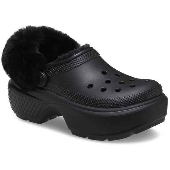 Crocs Stomp Gefütterte EVA Damen Clogs Schwarz - Image 1