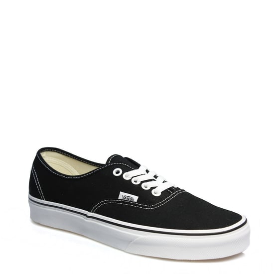 Herren Damen Vans Authentic Canvas Sneaker - (Schwarz / Weiß) - Image 2