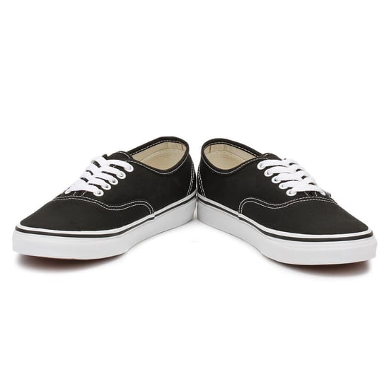 Herren Damen Vans Authentic Canvas Sneaker - (Schwarz / Weiß) - Image 6