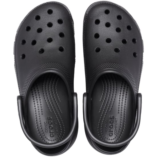 Crocs Classic Plattform Thermoplastische Damen Schwarz Clogs - Image 4