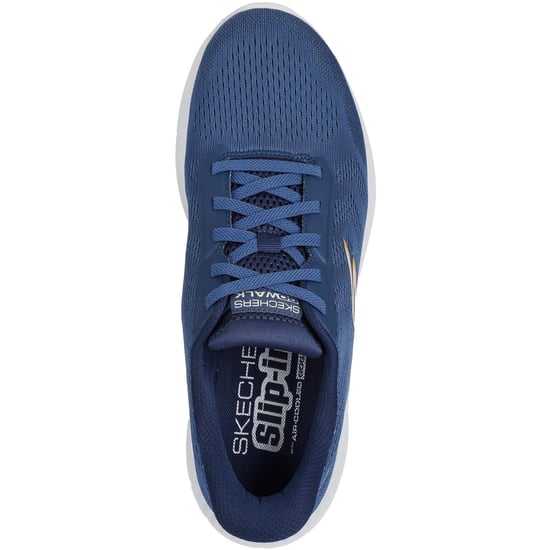 Skechers GO WALK NOW Payton Textil Herren Sneakers Navy - Image 3