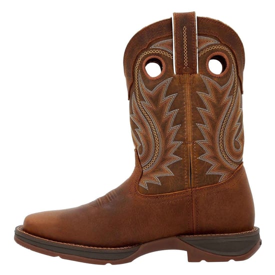 Durango Rebel Leder Herren Stiefel Saddle Brown - Image 6
