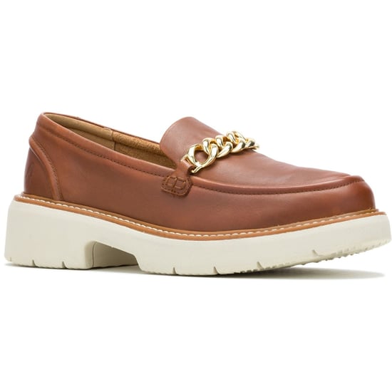 Hush Puppies Jodie Leder Damen Mokassin in Cognac - Image 1
