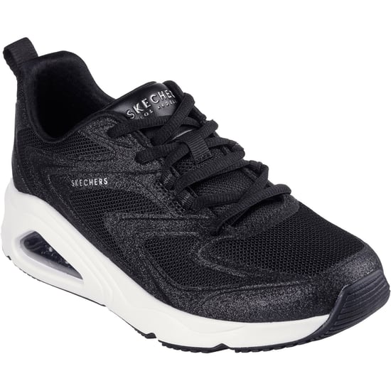 Skechers Tres-Air Uno Glit-Airy Damen Schwarze Sneakers - Image 1