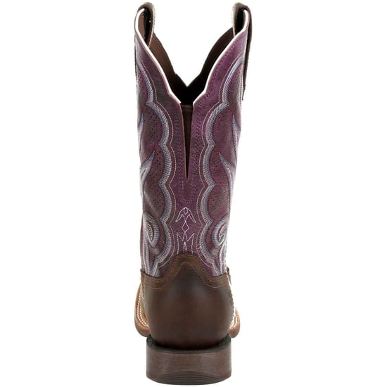 Durango Lady Rebel Pro Leder Damenstiefel in geöltem Braun/Plum - Image 2