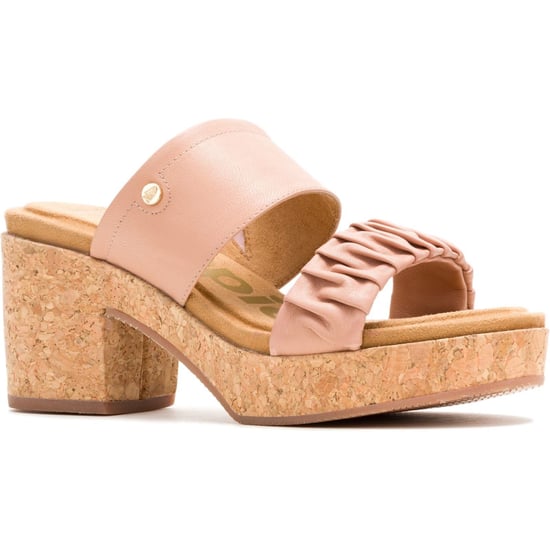 Hush Puppies Poppy Leder Damen Café Creme Sandalen - Image 1