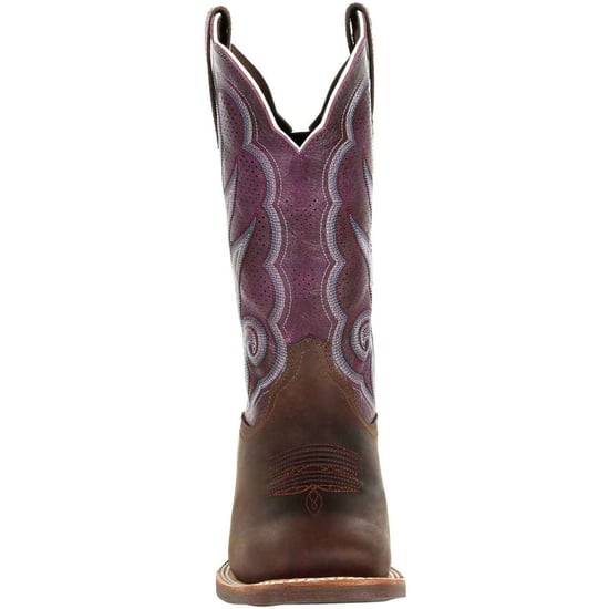 Durango Lady Rebel Pro Leder Damenstiefel in geöltem Braun/Plum - Image 3