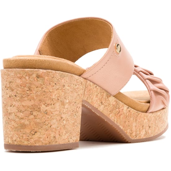Hush Puppies Poppy Leder Damen Café Creme Sandalen - Image 2