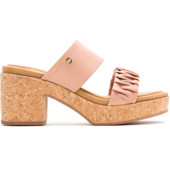 Hush Puppies Poppy Leder Damen Café Creme Sandalen - Image 6