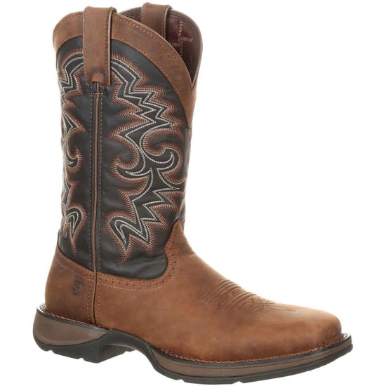 Durango Rebel Leder Herren Stiefel Schokolade/Nachtblau - Image 1