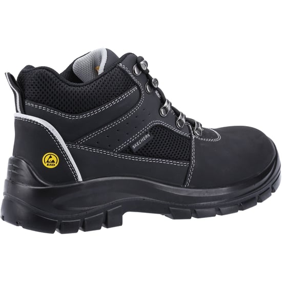 Skechers Herren Trophus Letic Memory Foam Leder Sicherheitsstiefel - Image 2