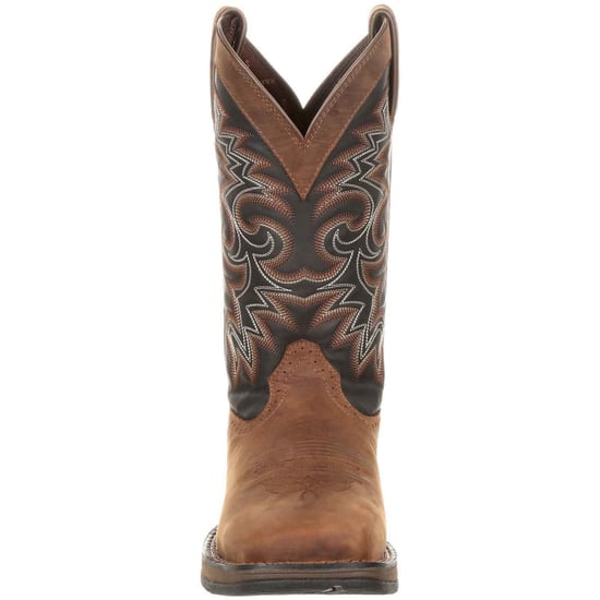 Durango Rebel Leder Herren Stiefel Schokolade/Nachtblau - Image 3