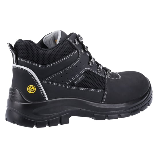 Skechers Herren Trophus Letic Memory Foam Leder Sicherheitsstiefel - Image 6