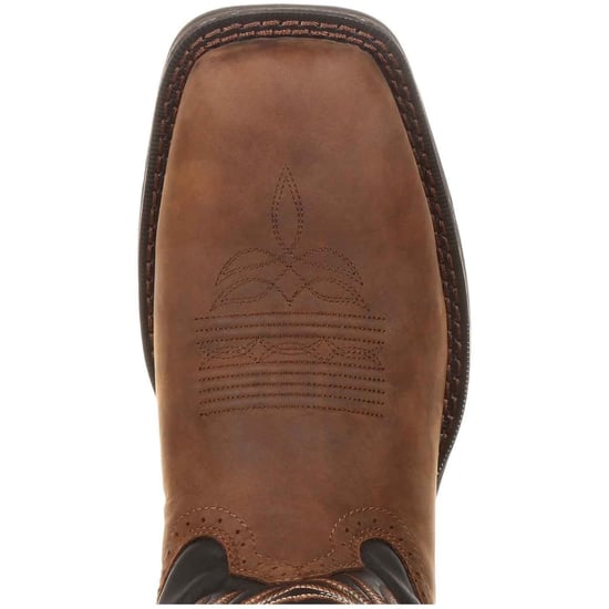Durango Rebel Leder Herren Stiefel Schokolade/Nachtblau - Image 5