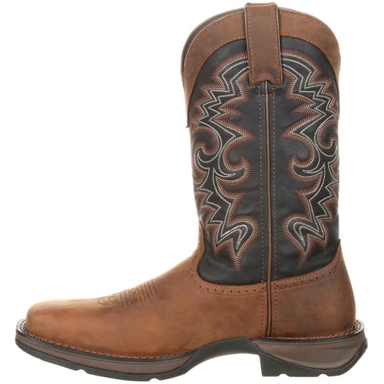 Durango Rebel Leder Herren Stiefel Schokolade/Nachtblau - Image 6
