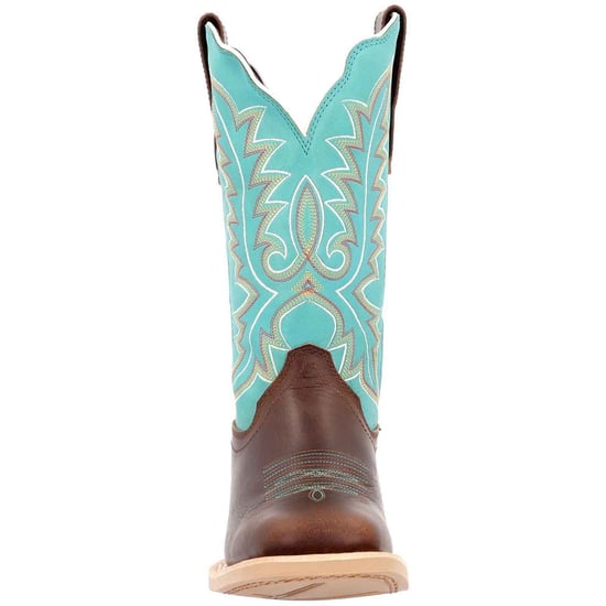 Durango Lady Rebel Pro Leder Damenstiefel in Bay Brown/Arctic Blue - Image 3