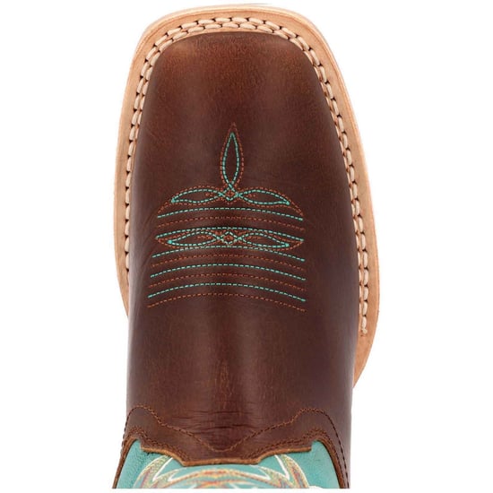 Durango Lady Rebel Pro Leder Damenstiefel in Bay Brown/Arctic Blue - Image 5