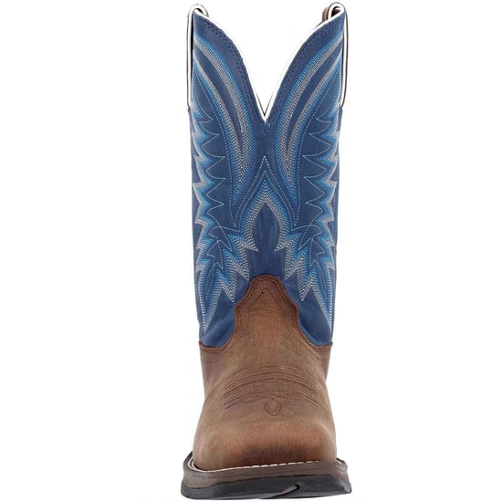 Durango Rebel Leder Herren Sattelbraun/Demin Blau Stiefel - Image 3