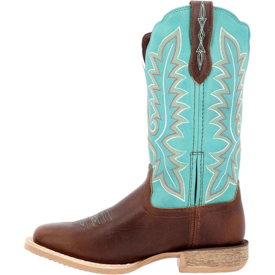 Durango Lady Rebel Pro Leder Damenstiefel in Bay Brown/Arctic Blue - Image 6