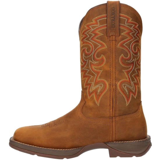 Durango Rebel Leder Herren Stiefel in Rostrot - Image 5