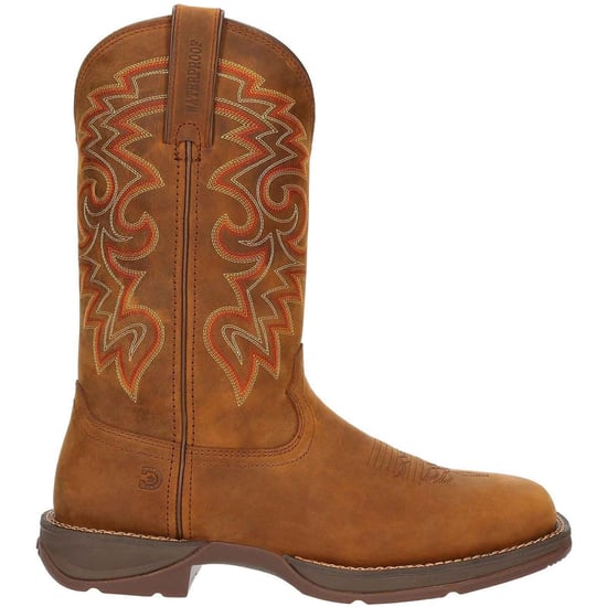 Durango Rebel Leder Herren Stiefel in Rostrot - Image 6
