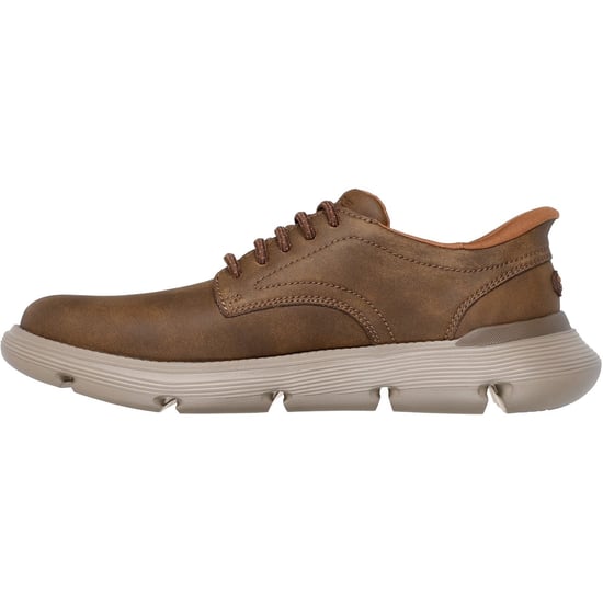 Skechers Garza Duran Leder Herren Taupe Sneaker - Image 4