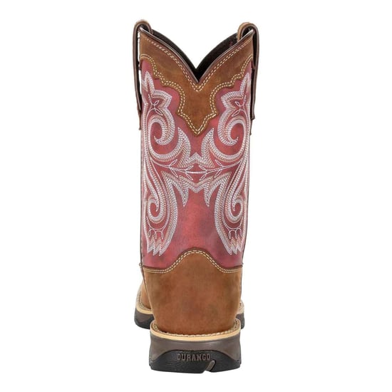 Durango Lady Rebel Leder Damenstiefel in Brier Brown/Rusty Red - Image 2