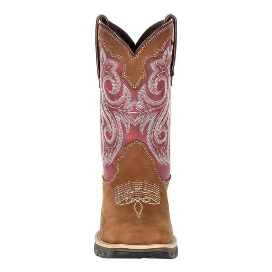 Durango Lady Rebel Leder Damenstiefel in Brier Brown/Rusty Red - Image 3