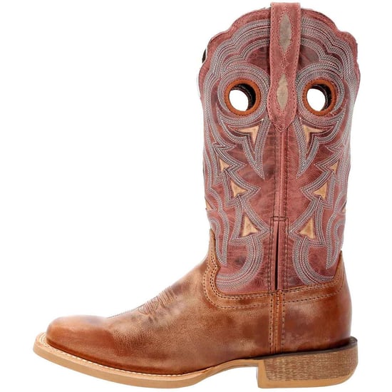 Durango Lady Rebel Pro Leder Damen Stiefel in Staubbraun/Himmelblau - Image 6