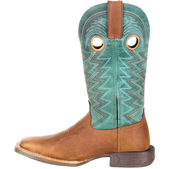 Durango Lady Rebel Pro Leder Damenstiefel Weizen/Tide Teal - Image 5