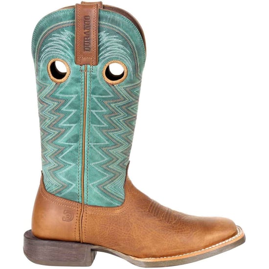Durango Lady Rebel Pro Leder Damenstiefel Weizen/Tide Teal - Image 6