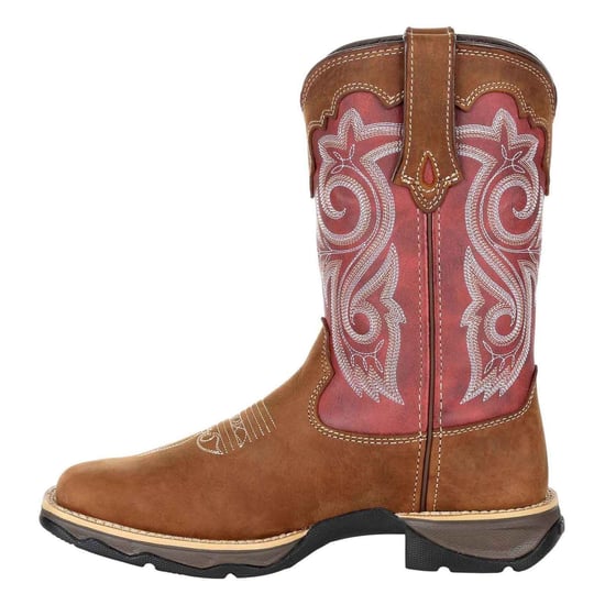 Durango Lady Rebel Leder Damenstiefel in Brier Brown/Rusty Red - Image 6
