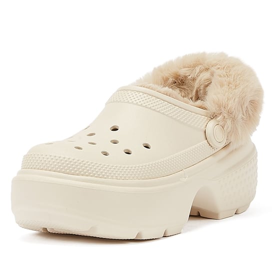 Stomp Lined Pantoletten - Crocs - Thermoplastik - Weiß - Image 3