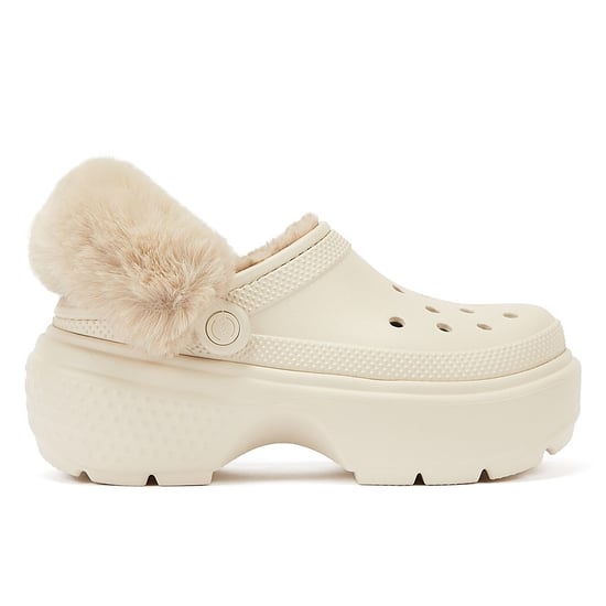 Stomp Lined Pantoletten - Crocs - Thermoplastik - Weiß - Image 4