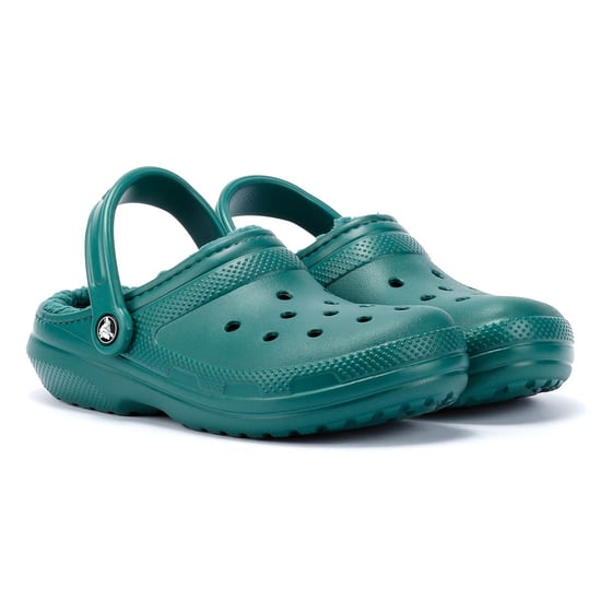 Crocs Klassische gefütterte Frauen Smaragd Clogs - Image 1