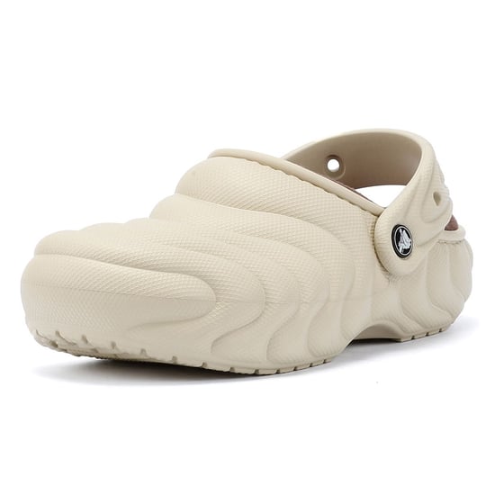 Crocs Classic Gefüttert Overpuff Damen Beige Clogs - Image 3