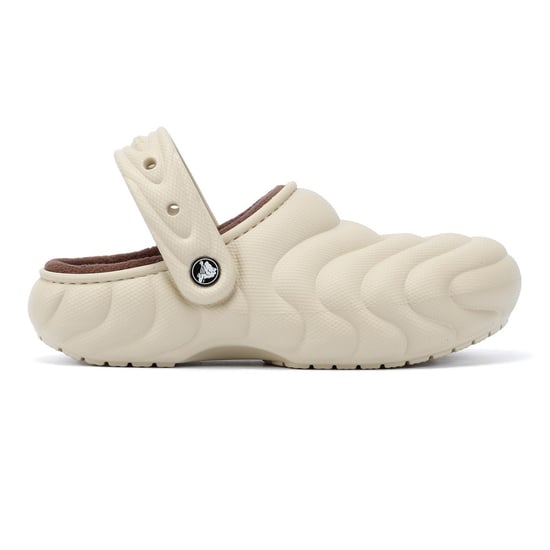 Crocs Classic Gefüttert Overpuff Damen Beige Clogs - Image 5