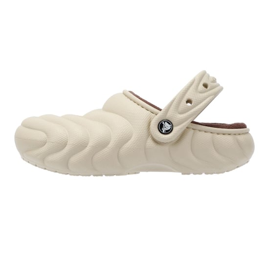 Crocs Classic Gefüttert Overpuff Damen Beige Clogs - Image 6