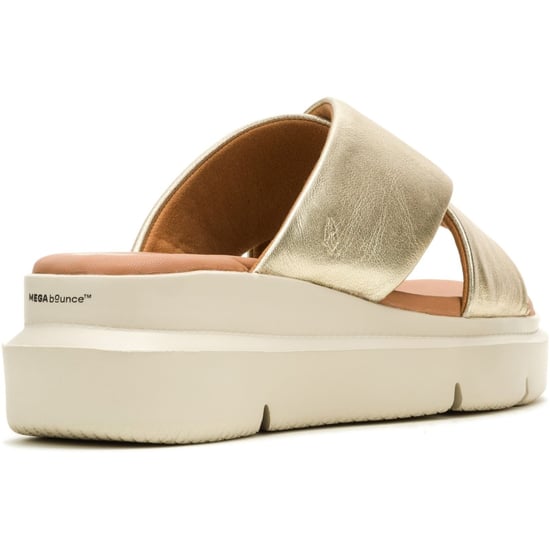 Hush Puppies Uplift Leder Damen Champagner Sandalen - Image 2