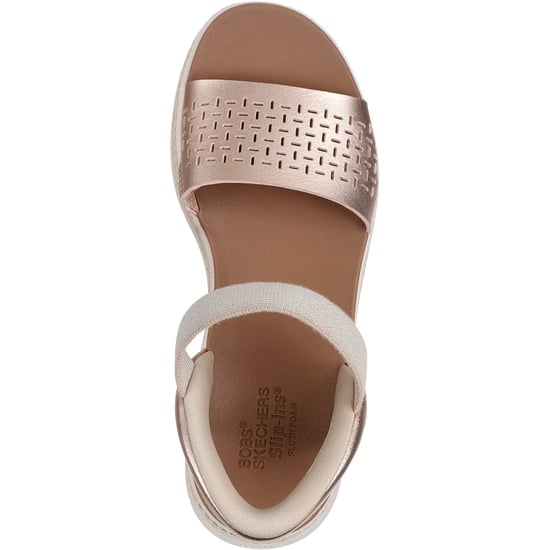 Skechers BOBS Sun Ray Damen Sandalen in Roségold - Image 3