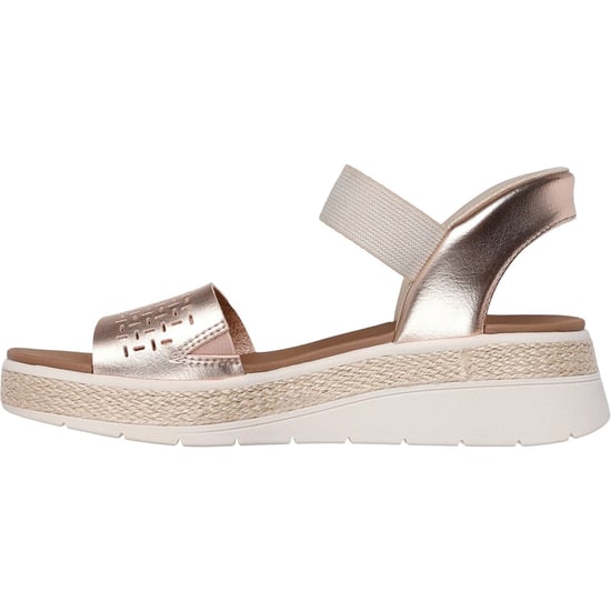 Skechers BOBS Sun Ray Damen Sandalen in Roségold - Image 4