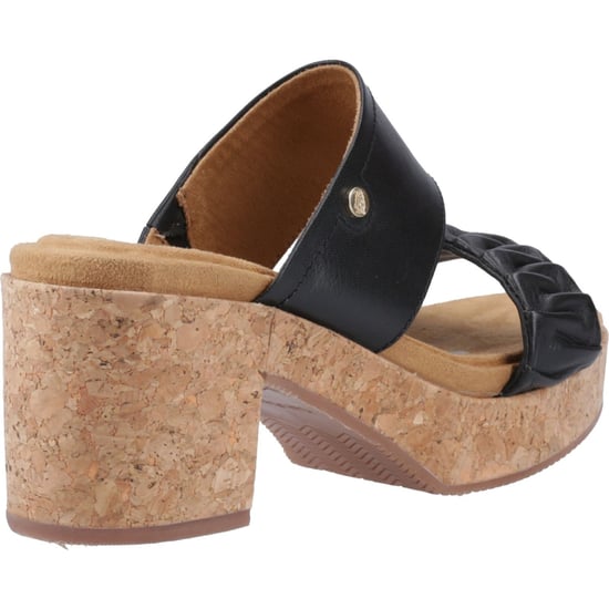 Hush Puppies Poppy Leder Damen schwarze Sandalen - Image 2