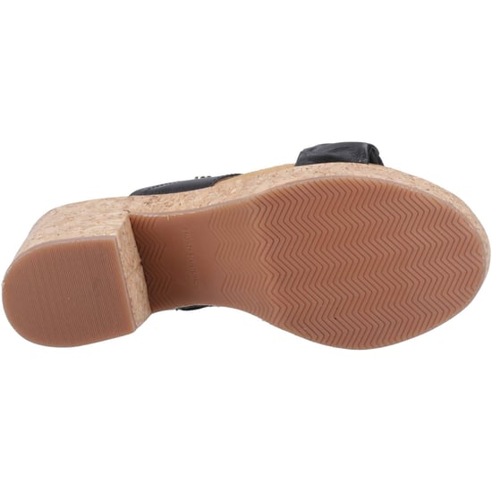 Hush Puppies Poppy Leder Damen schwarze Sandalen - Image 3