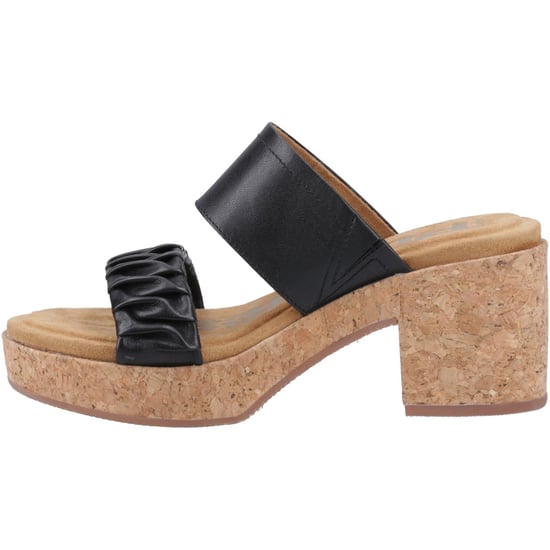 Hush Puppies Poppy Leder Damen schwarze Sandalen - Image 4