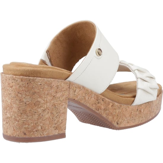 Hush Puppies Poppy Leder Damen Creme Sandalen - Image 2