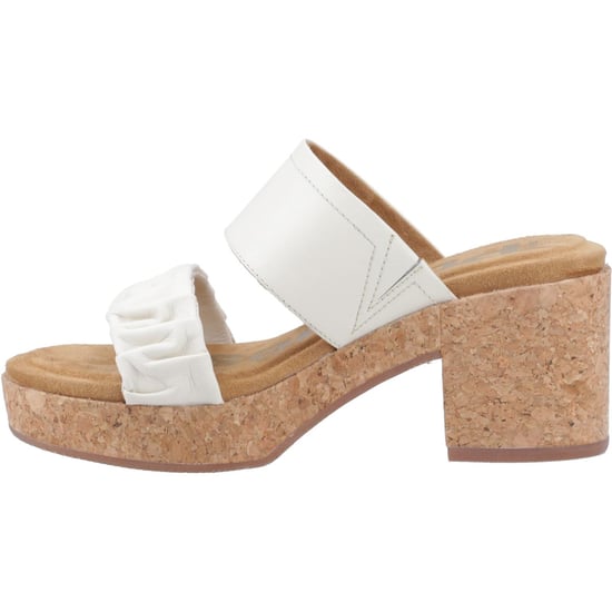 Hush Puppies Poppy Leder Damen Creme Sandalen - Image 4