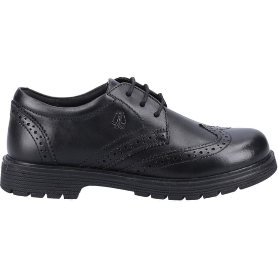 Hush Puppies SALLY SENIOR Leder Mädchen Schwarz Brogues - Image 4