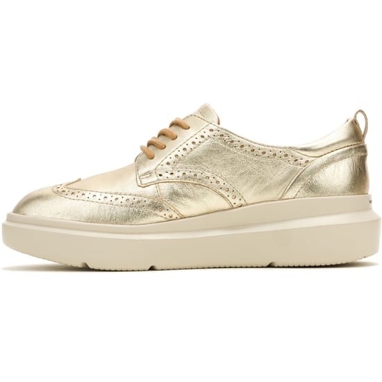 Hush Puppies Joy Leder Damen Champagner Brogues Schuhe - Image 5