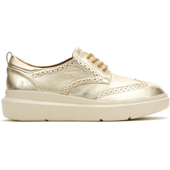 Hush Puppies Joy Leder Damen Champagner Brogues Schuhe - Image 6
