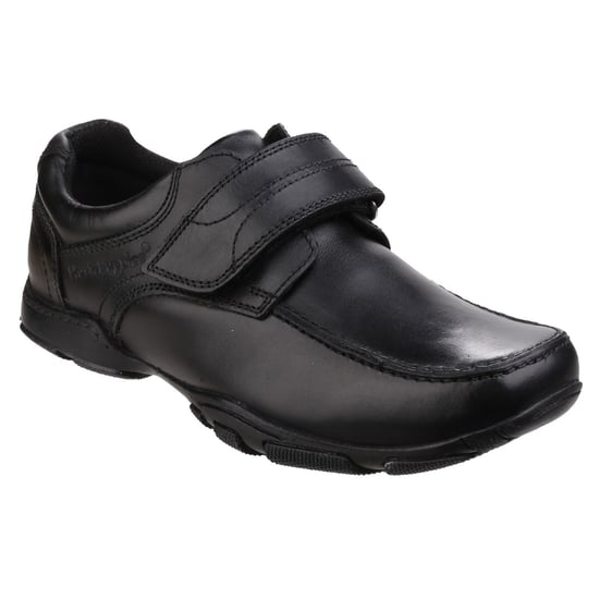 Hush Puppies Freddy 2 Junior Leder Jungen Schwarzschuhe - Image 1